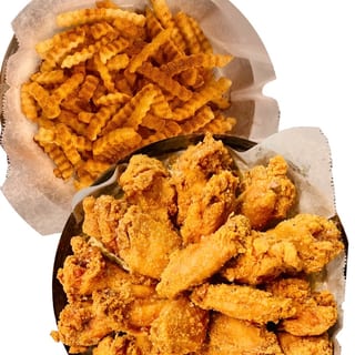 #6 Family Feast - 20 Original Wings and Large Fries 