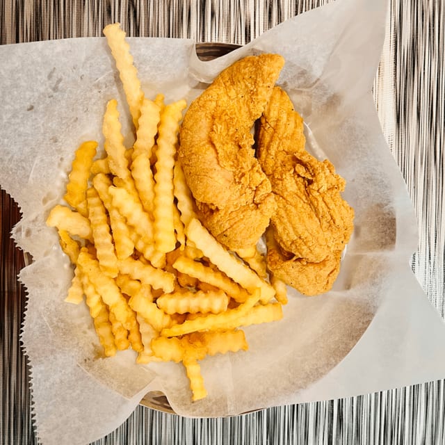 Chicken Tenders and Fries.