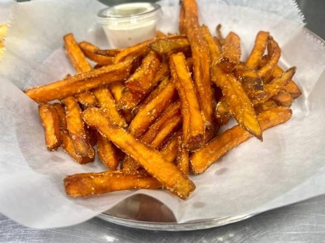 Sweet Potato Fries Tray.